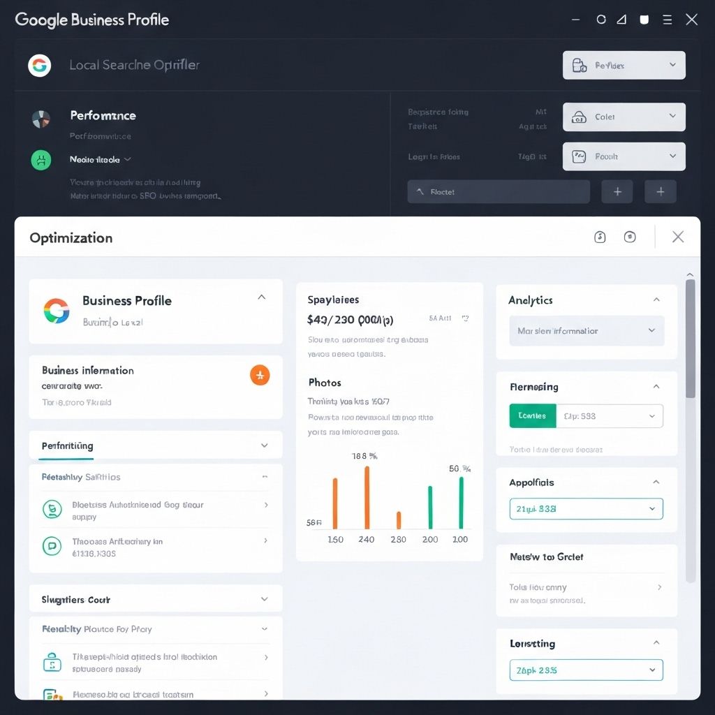Interface Google Business optimisée