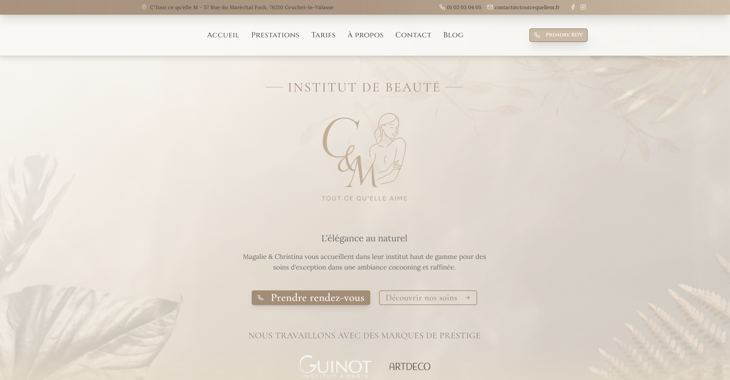 Page d'accueil C'Tout ce qu'elle M